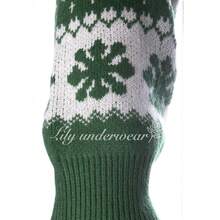 Suéter calientito y suave con estampado navideño PREMIUM para mujer - Verde - Ver 3