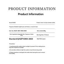 FUREO 香薰蜡烛香味：风铃草，紫丁香，茉莉，玫瑰果，白龙香，麝香，甜瓜，梨，玫瑰，小苍兰，麝香，广藿香，玫瑰，天竺葵，蜂蜜，广藿香，麝香，香根草 - 英國梨與小蒼蘭 - 查看 9