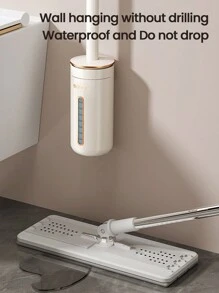 1 pieza Cepillo de inodoro desechable, Cepillo de inodoro con tapa montada en la pared con 8 cabezales de esponja de repuesto, Juego de cepillo de limpieza de inodoro desmontable, Limpieza sin puntos ciegos, Productos de limpieza del hogar, Herramientas de limpieza del baño, Decoración de otoño para el baño - Multicolor - Ver 5