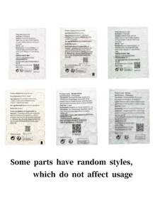 24 件套冬季深蓝色猫眼杏仁雪花设计按压指甲，圣诞节人造指甲套装 - 藍色 - 查看 7