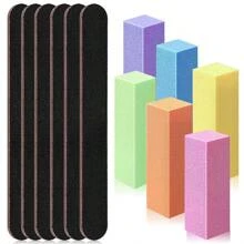 Bộ dụng cụ chăm sóc móng chuyên nghiệp 20 món/12 món. Bao gồm dụng cụ đánh bóng móng hình chữ nhật và dũa móng 100/180 grit, dụng cụ dũa và đánh bóng móng 7 trong 1. Dụng cụ làm móng - Lý tưởng cho việc chăm sóc móng chuyên nghiệp tại salon. - Nhiều màu - Xem 12
