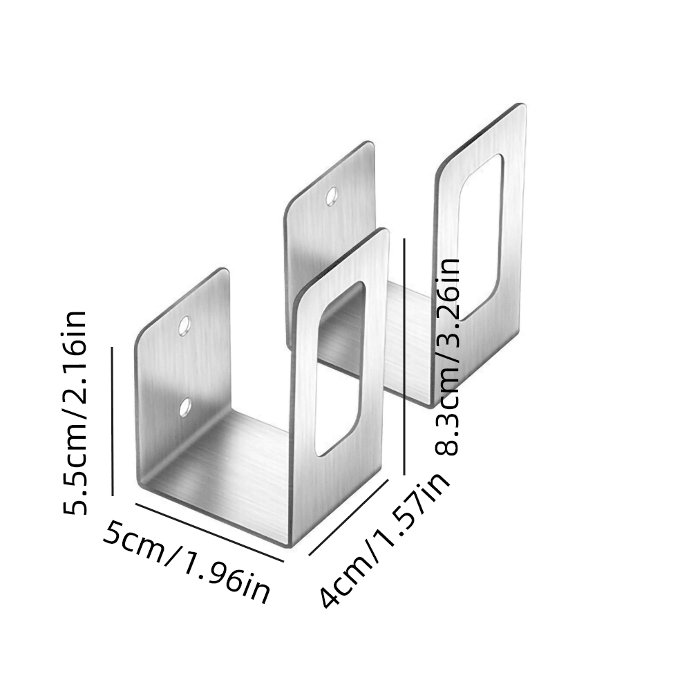 Stainless Steel WallMounted Pot Lid Holder Rack, No Drilling, Cookware