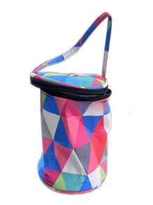 1 件。迷你纱线筒纱线储存袋。小型编织袋工艺手提包。适合初学者。钩针编织、针织和手工艺。5.51 X 5.12 英寸（约 14x 13.0 厘米），坚固