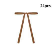 12/24 Pcs Velvet Christmas Bows For Christmas Tree Rustic Crafts Gift Bows Vintage Velvet Ribbon Bows For Xmas Home Outdoor Indoor Valentines