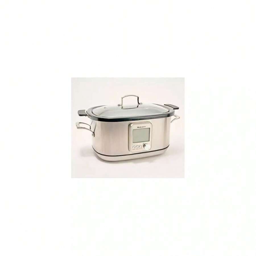 208oz Digital MultiFunction Nonstick Slow Cooker Refurbished Silver