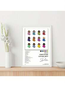 Cover Poster For Bedroom Music Album Wall Art Aesthetic Room Decor - Signed  Artwork Picture For Teens Girls College Girls Dorm Decor
