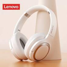 Lenovo ThinkPlus TH40 立体声无线蓝牙耳机，运动耳塞，HIFI 音质，智能降噪，带麦克风，中文包装，中文说明书 - 白灰色 - 查看 1
