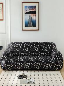 1 tấm vải bọc ghế sofa co giãn toàn bộ bằng lụa sữa in hoa, chống bụi, chống thấm nước, phù hợp cho bốn mùa - Nhiều màu - Xem 5