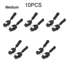 10/50 piezas Kit de reparación universal de cremalleras, cabezal de cremallera desmontable rápido e instantáneo, reemplazo del deslizador para chaquetas, bolsos, abrigos, costura gratis - Multicolor - Ver 8