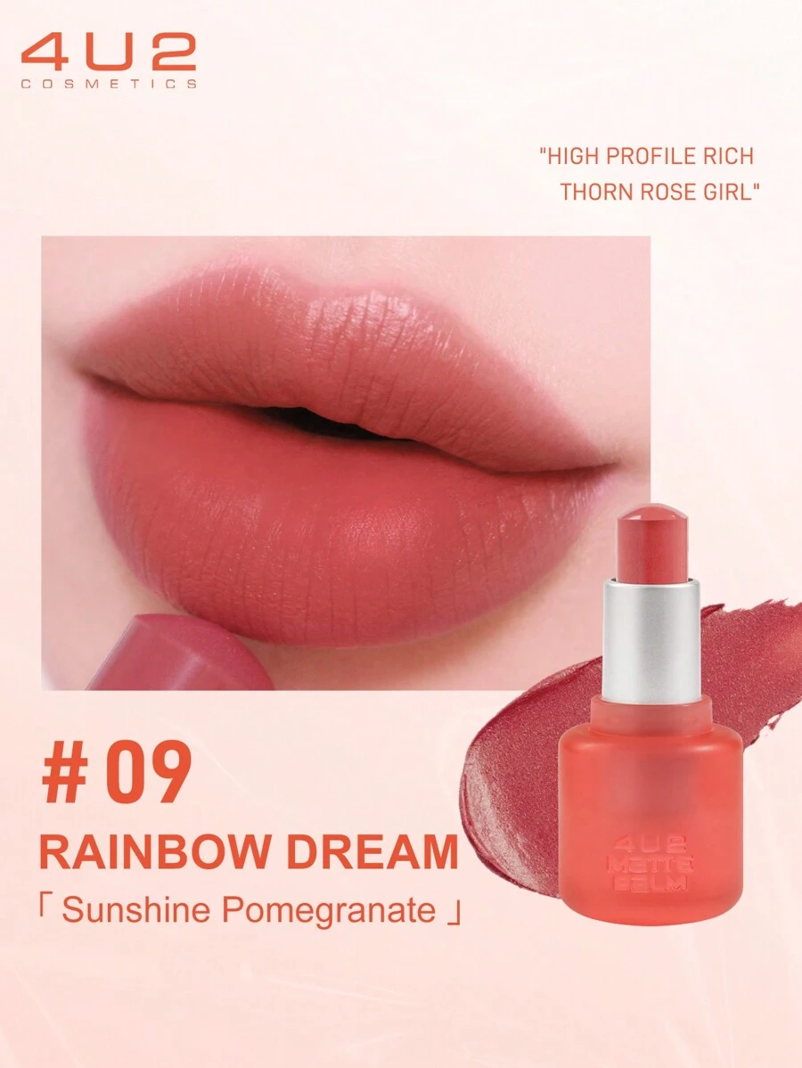 BÁLSAMO MATE DE LÁPIZ LABIAL 4U2 #09 GRANADA SUNSHINE