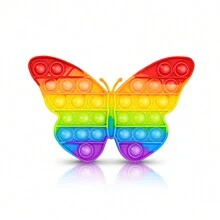 1PC Dinosaur Pop Fidget Toys, Bộ đồ chơi khủng long Popper cầu vồng bằng silicon, Đồ chơi bóp cảm giác giúp giảm căng thẳng cho người lớn, Túi đựng quà, Quà tặng tiệc sinh nhật, Kiểu dáng và màu sắc ngẫu nhiên - Nhiều màu - Xem 25