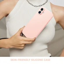 Compatible With Apple Soft Silicone Phone Case Compatible With Iphone 11/12/13/14/15 Pro Max, S22/23/24+ A04/A05/A14/A15/A24/A25/A34/A54, Compatible With OPPO, Compatible With VIVO/Compatible With Redmi Note 13 Pro/13C/A3, Compatible With HONOR 70/90/X7/X8/X9/X6AB, TPU Material Full-Body Protective Cover,International Version, Not The Domestic Version - Pink - View 3