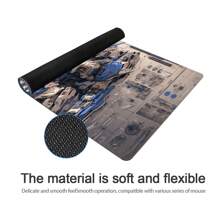 Gaming Mouse Pad, Keyboard Pad, Large Desk Pad,Office Desk Pad,Microfiber Cloth Surface, Precise Positioning For Gaming Operations, All-Around Edge Locking For Durability, Anti-Slip Rubber Bottom - Rectangle - View 4