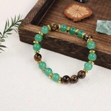 1 PC Health Bracelet Increase Energy Attract Career Wealth Good Luck Men Women Natural Gemstone Jewelry Bracelet Boyfriend Girlfriend Gift Brother Grandparents Mom Dad Christmas New Year Gift - L0053> - View 2