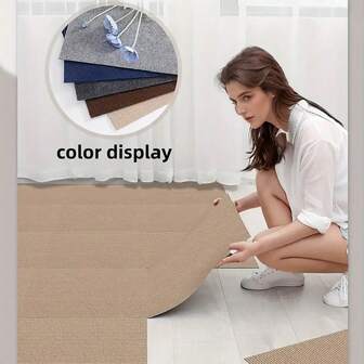 10/20/50 Pieces Self-Adhesive Carpet Floor Tiles - Easy To Cut And Match For Office Or Balcony Decor, Slip Floor Tile For Living Room, Bedroom, Study, Home Floor Decoration, Office Carpet, 11.81in Spliced Floor Mat