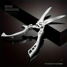 1 chiếc kéo nhà bếp bằng thép không gỉ, kéo cắt gia cầm hạng nặng, kéo cắt cá, kéo nấu ăn, kéo đa năng - kéo nhà bếp - Xem 6