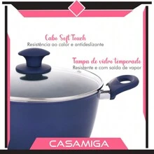 Set Of 5 Safira Induction Pans 3.7mm Non-Stick Ceramic - Màu xanh lam - Xem 3