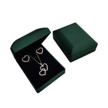 Jewelry Box With LED Light. - xanh quân đội - Xem 2