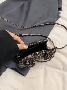 1 chiếc túi đeo vai có khóa xích mini bằng da PU, thời trang và tiện dụng cho phụ nữ sử dụng hàng ngày - Nhiều màu - Xem 8
