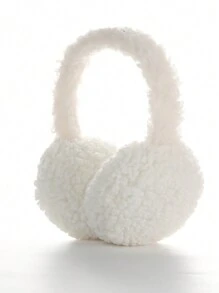 1pc Women Solid Color Fluffy Foldable All-Match Ear Muffs, Versatile And Warm - Multicolor - View 6