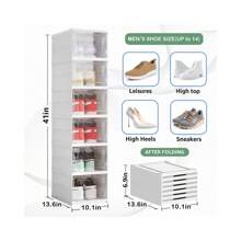 Cajas Para Plegable Zapatero Futbol Zapatera Deportiva - Negro - Ver 2