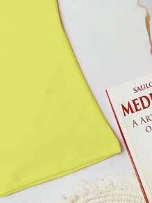 Women's Basic Suplex Tank Top With Boat Front Tank Top Blouse - Màu vàng - Xem 4