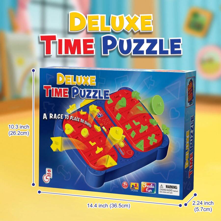 Double Using Shape Pop Up Board Game Interactive Puzzle Game For 2