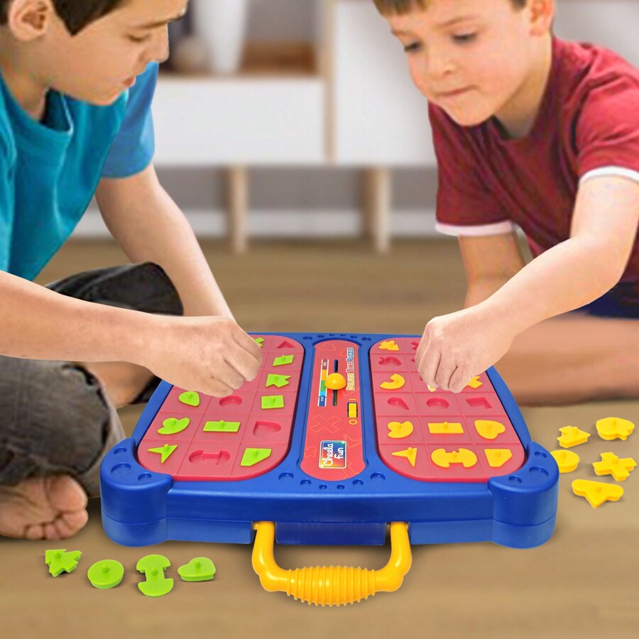 Double Using Shape Pop Up Board Game Interactive Puzzle Game For 2