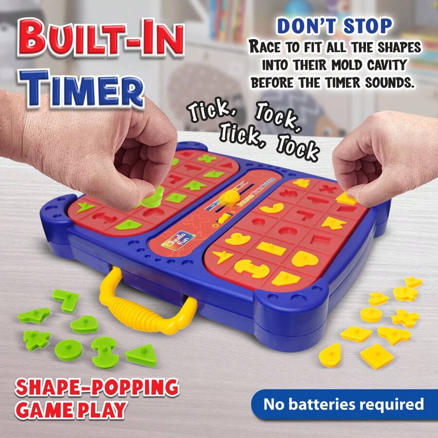 Double Using Shape Pop Up Board Game Interactive Puzzle Game For 2