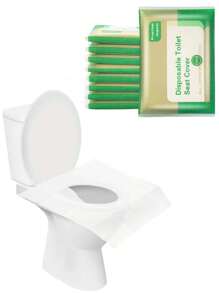 100pcs Toilet Seat Cover Disposable Flushable Paper Travel Toilet Seat Cover Portable For Adult And Kids' Potty Training Travel Essential Accessories For Airplane Road Trips Camping Hotel Back To School Travel Essentials Travel Accessories Travel Must Haves Beach Vacation Summer Holiday School Accessories Supplies Stuff Back To School Supplies