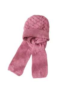 1 bộ mũ len dày và khăn quàng cổ cho nữ, lót ấm, lót nhiệt, thích hợp cho mùa thu/đông - Mũ len nhồi bông - Xem 1