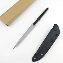 Tactical Hunting Knife With Kydex Sheath 8Cr13Mov Sharp Blade Aluminum Handle Wilderness Camping Adventure Survival EDC Toor Knives - 白色 - 查看 6