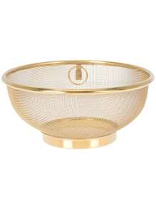Set de 3/1 pieza Escurridor de acero inoxidable, escurridor multiusos con agujeros para lavar vegetales y arroz