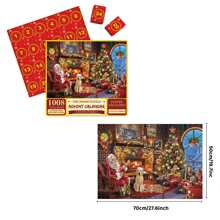 1008 块圣诞老人拼图玩具适合成人儿童圣诞礼物适合大尺寸 70x50 厘米/28x20 英寸适合家居装饰拼图一盒套装 - 1008pcs - 查看 3