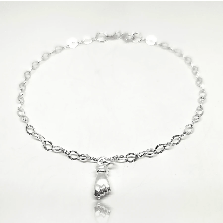 Bracelet With Figa Pendant (925 Silver) - 銀色 - 查看 1