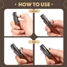 Metal Woodurning Bolt Manual Metal Wooden Pen Making Kits Blank Gun Bolt Action Bullet Cartridge Ballpoint Pen - Multicolor - View 7