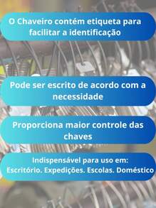 Keychains With Label Colorful Key Organizer Identifier - 100 單位 - 查看 3