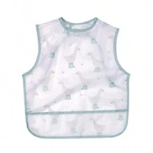 1 pieza Babero sin mangas impermeable y lavable para bebé/niño pequeño