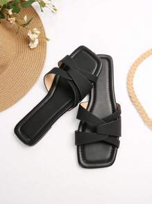 Sandalias de estilo hada con puntera abierta para mujeres, nuevas sandalias planas de verano de estilo vintage coreano versátiles, aptas para citas, fiestas, reuniones, vacaciones y uso diario