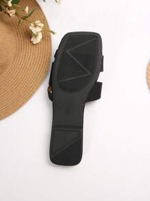 Sandalias de estilo hada con puntera abierta para mujeres, nuevas sandalias planas de verano de estilo vintage coreano versátiles, aptas para citas, fiestas, reuniones, vacaciones y uso diario