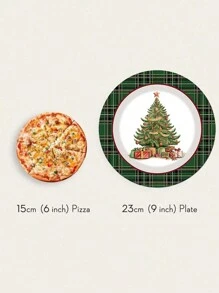 Zestaw 68 elementów wykonany z materiałów, w tym jednorazowe talerzyki papierowe, talerzyki papierowe z motywem zielonego drzewa, 7-calowe talerzyki papierowe, 9-calowa tektura, jednorazowe talerzyki na imprezę, materiały, talerzyki papierowe, akcesoria na imprezę