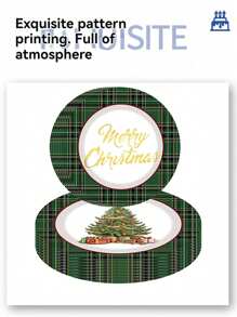 Zestaw 68 elementów wykonany z materiałów, w tym jednorazowe talerzyki papierowe, talerzyki papierowe z motywem zielonego drzewa, 7-calowe talerzyki papierowe, 9-calowa tektura, jednorazowe talerzyki na imprezę, materiały, talerzyki papierowe, akcesoria na imprezę