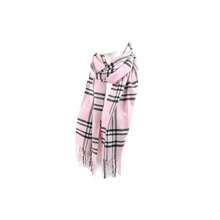 Soft Cashmere Feel Scarf - Classic Plaid Scarves For Men And Women - Thiết kế màu hồng - Xem 1