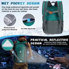 徒步背包 40L 轻便可折叠背包 防水背包 便携旅行背包 露营登山徒步登山运动户外圣诞节冬季圣诞礼品包旅行包书包礼品感恩节秋季假期电脑运动包大容量旅行多功能户外防水露营徒步背包男士礼品学生多功能便携时尚休闲胸包侧包挎包皮包流浪包腰包男士包男士礼品旅行必需品节日必需品健身包夏季返校沙滩包沙滩 - 綠色 - 查看 5