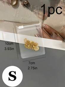 Transparent EVA Jewelry Storage Bag, Small Travel Pouch With Resealable Zipper, Essential For Travel, Cruise, Dorm, Suitable For Rings, Earrings, Bracelets, Necklaces (4 Sizes), Travel Accessories, Beach Vacation, Summer, School Supplies