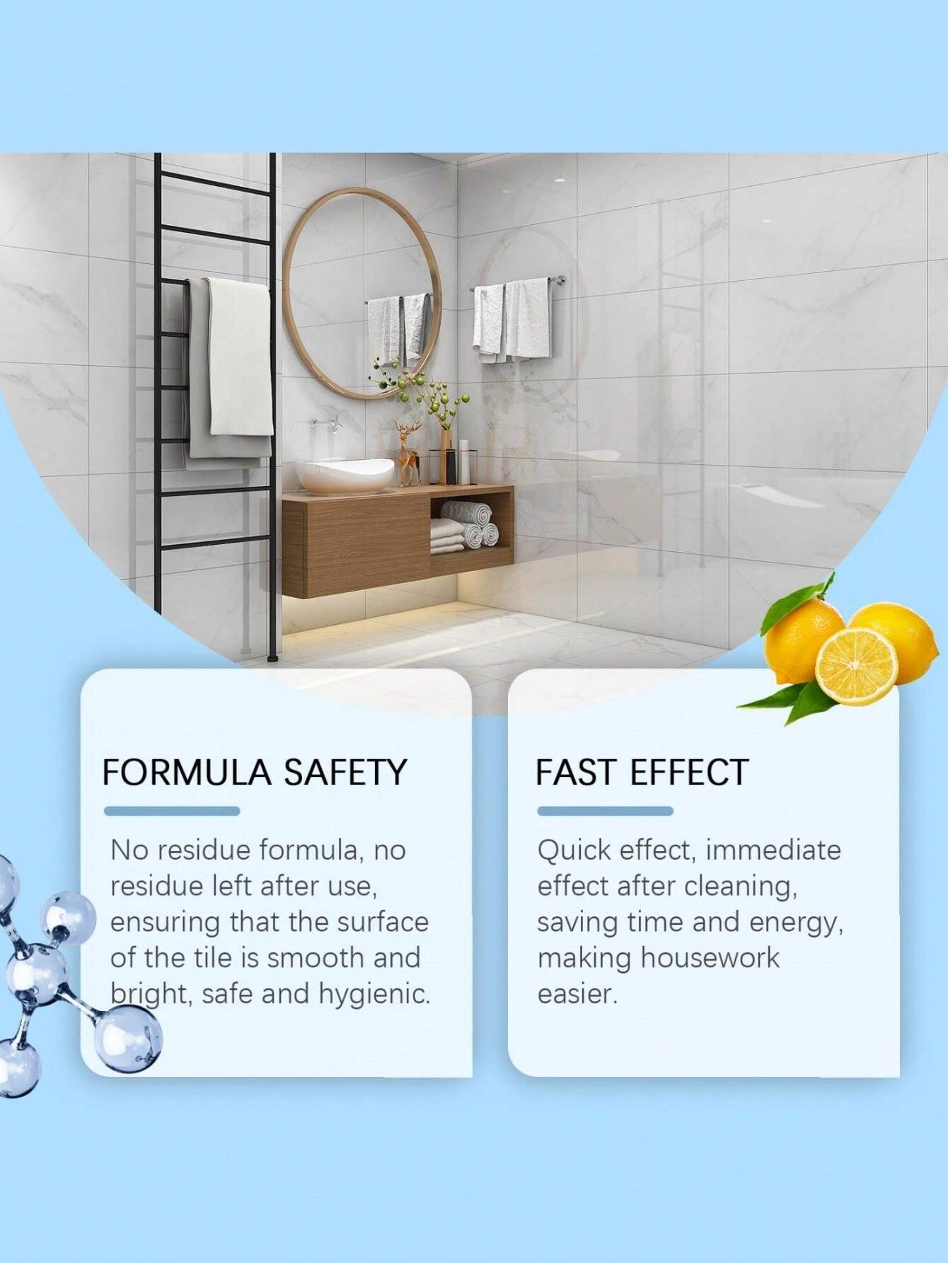 MultiPurpose Tile Cleaner, Cleans And Polishes Floors, Walls, And