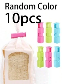 Plastics Sealer Clamp Food Sealing Bag Clip Snack Sealing Bag Clip Portable Random Color Sealing Clip Suitable For Clothespin & Food Bag Sealing Storage Suitable For Back To School Travel Essentialstravel Accessories Travel Essentials Car Accessories Outdoor Accessories Air Plane Case Useful Things Summer Essentials Office Accessories - Multicolor - View 12