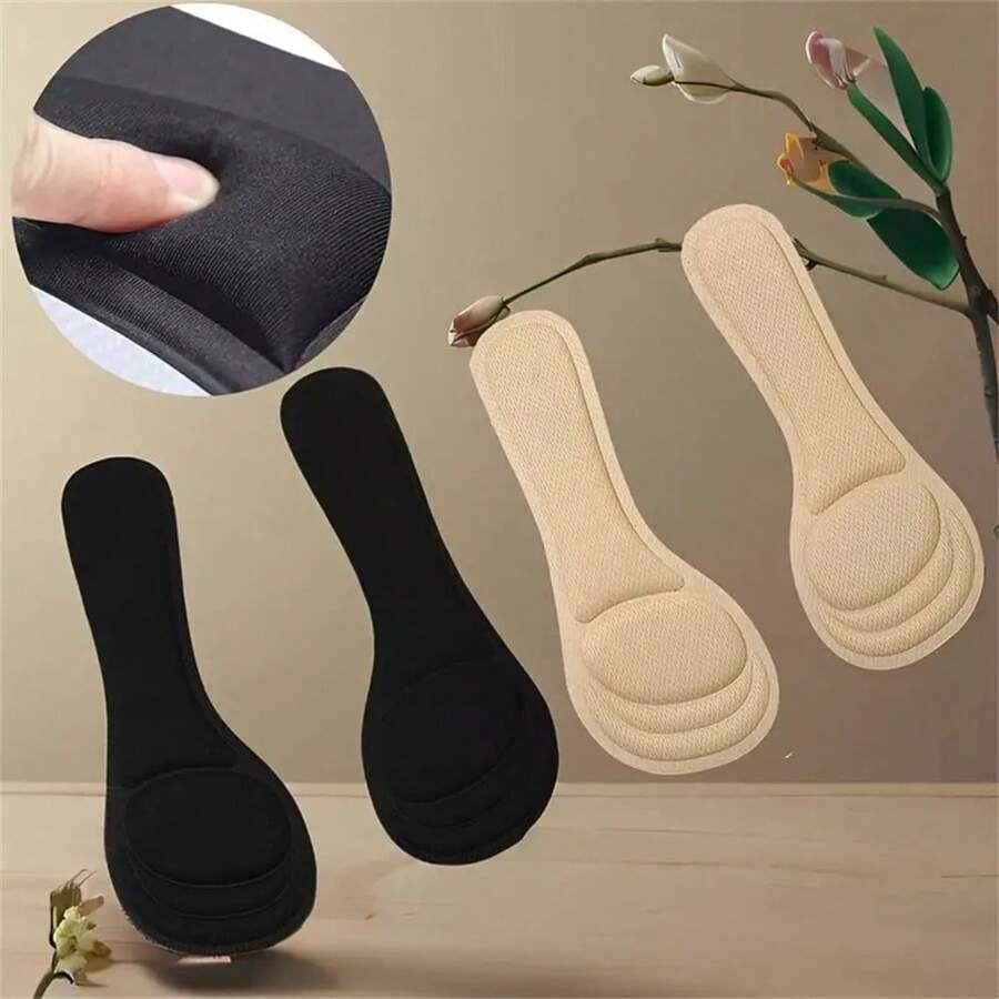 1 Cặp đế giày mềm mại, thoải mái, chống trượt, hấp thụ sốc, thoáng khí, có keo dán, miếng lót giày thể thao nhẹ - Nhiều màu - Xem 1