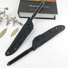 Tactical Hunting Knife With Kydex Sheath 8Cr13Mov Sharp Blade Aluminum Handle Wilderness Camping Adventure Survival EDC Toor Knives - 白色 - 查看 7