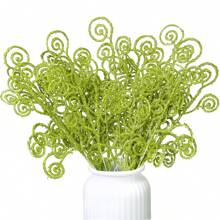 Que cắm cây thông Noel lấp lánh nhân tạo, cành cây xoăn hình kẹo để cắm vào bình, làm vòng hoa trang trí nhà ngày lễ - Nhiều màu - Xem 8